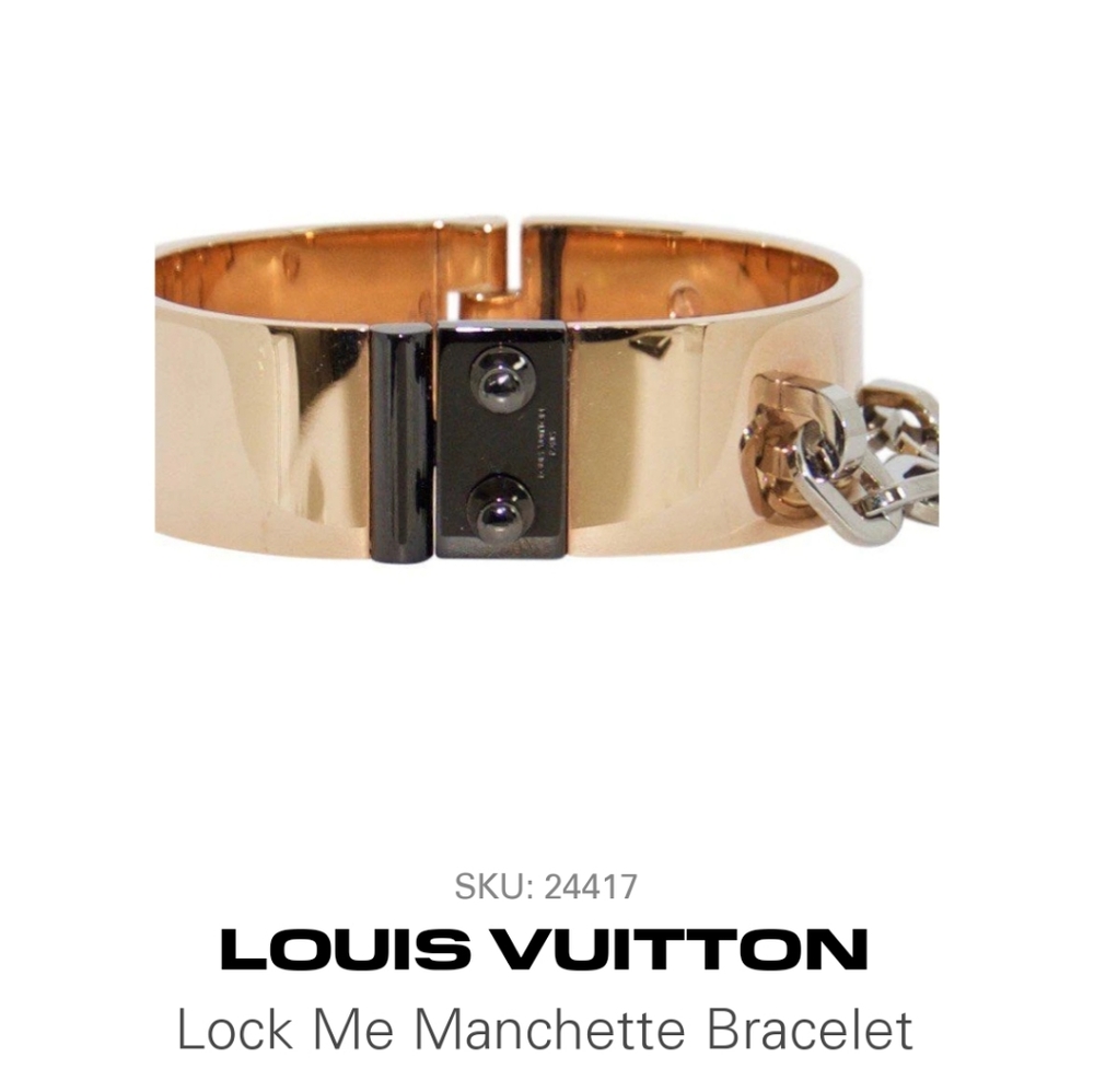 Louis Vuitton Lock Me Manchette Cuff Bracelet